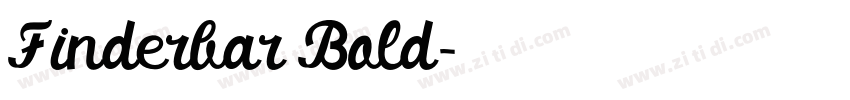 Finderbar Bold字体转换 Finderbar Bold字体转换